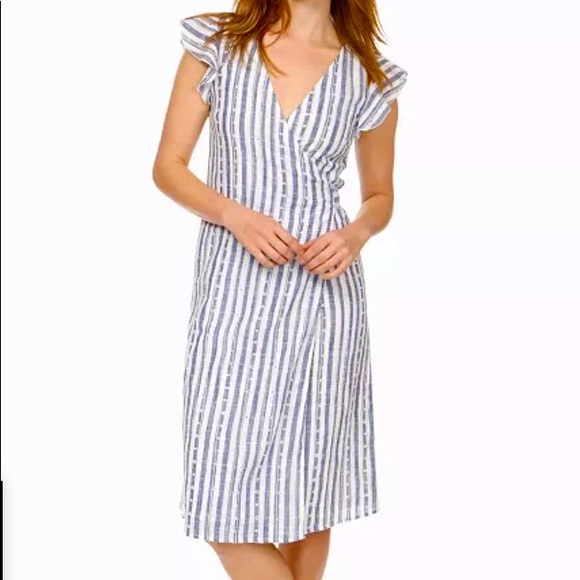 Lucky Brand Dresses & Skirts - NWT Lucky Brand cotton stripe wrap dress